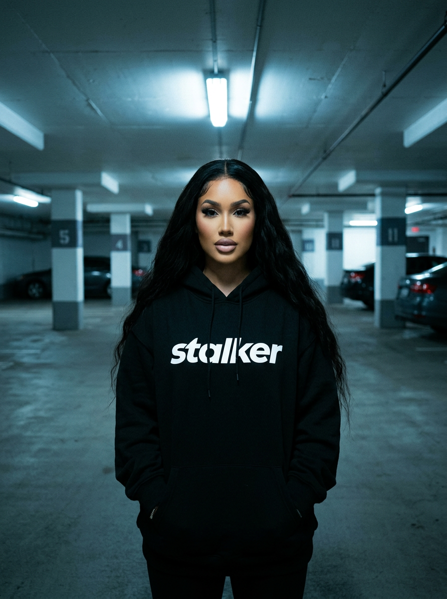 stalker™ heavyweight hoodie in black